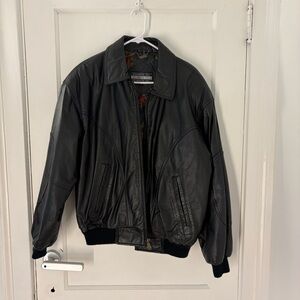 Members Only Vintage Leather Jacket Bomber